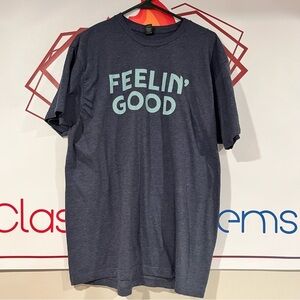 Adult Tultex Brand Feelin" Good Fire Fly Music Festival Short Sleeve Graphic Tee